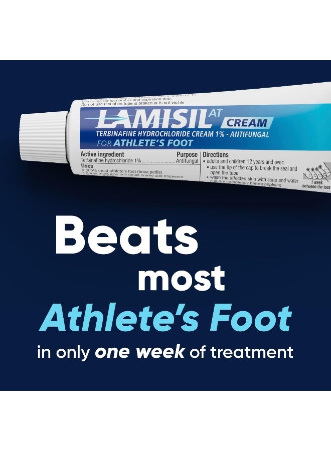 Lamisil AT Full Prescription Strength Antifungal Cream for Athletes Foot, 1 ounce - Image 3